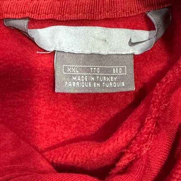 Nike Air XXL Red Logo Pullover Hoodie Vintage Y2K 2000S - Picture 3 of 8